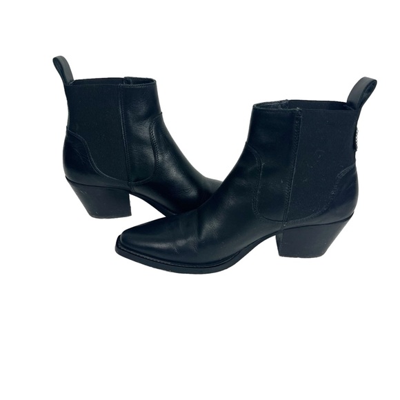 EVERLANE | 🍂 the western boot black leather pull on bootie | size 8.5 - Picture 11 of 12